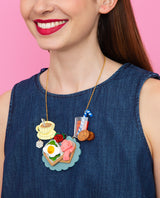 A Big Weekend Breakfast Necklace