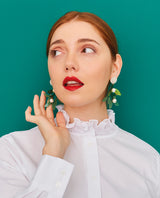 A Kiss Under the Mistletoe Earrings