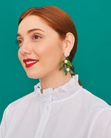A Kiss Under the Mistletoe Earrings