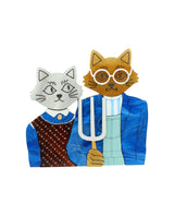 A-meow-rican Gothic Brooch