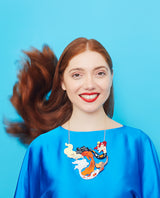 Flowing Koi Fish Mermaids necklace