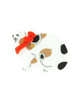 A Ukiyo-e Study of Cats Brooch