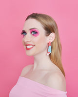 Aerobics 80s Leg Warmer Earrings