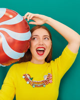 All Aboard the Gingerbread Train! Necklace