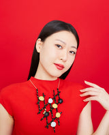 All of my Celosia Flowers Statement Necklace