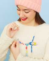 Alpine Skier Mannequin Necklace -Interactive-