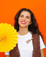 Amo mi Guitarra Brooch