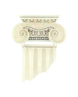 Ancient Column Ruins Brooch