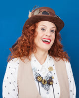 Antique Cogs Statement Necklace -Interactive-