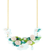 Artsy Water Lillies Necklace