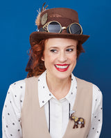 Automaton Metal and Cogs Elephant Brooch -Interactive-