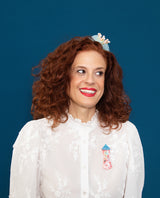 Awaiting her Knight Brooch