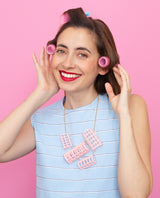 Beauty Time Hair Rollers Necklace