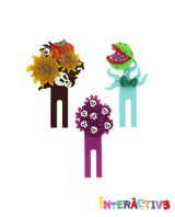 Beware! Dangerous Plants! Inserts For Flower Vase Brooch