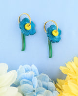 Blue Bloom Earrings