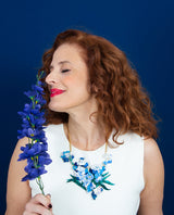 Blue Irises and their Beauty Necklace