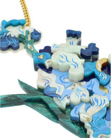 Blue Irises and their Beauty Necklace