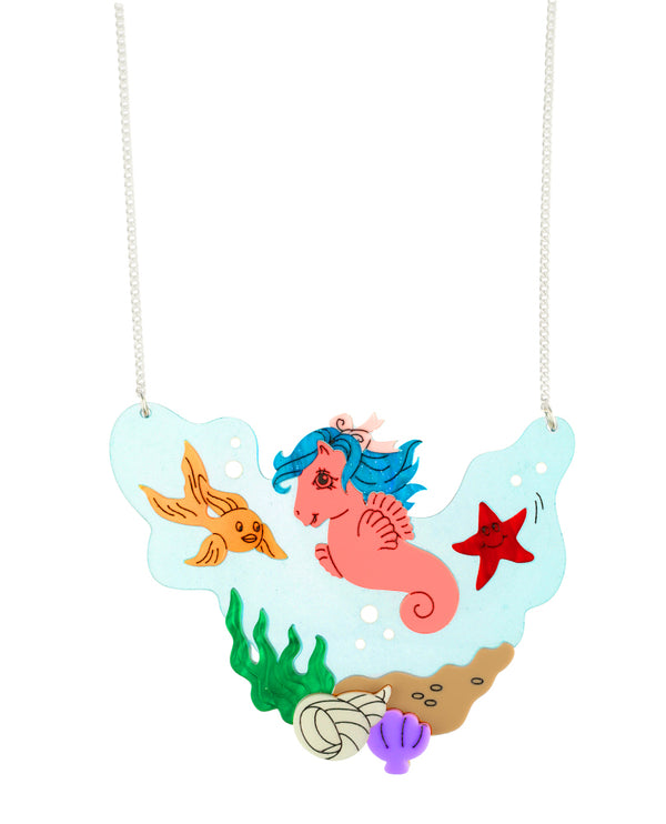 Bubbly Sea Pony Necklace