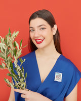 Chaire from the Acropolis Stamp Brooch