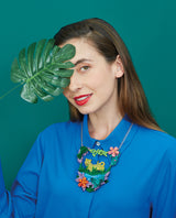 Cheeky Cheetah Hiding in the Jungles Necklace