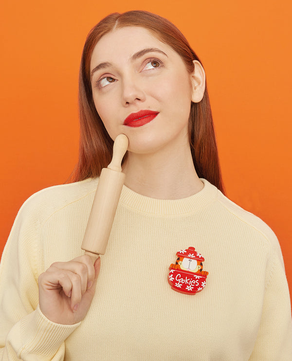 Cheeky Cookie Jar Brooch -Interactive-