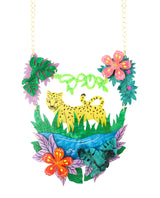 Cheeky Cheetah Hiding in the Jungles Necklace