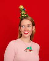 Christmas Tree on my Mid Century Car Necklace