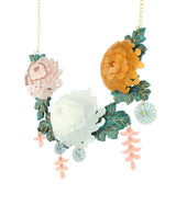 Chrysanthemums in the Gardens Statement Necklace