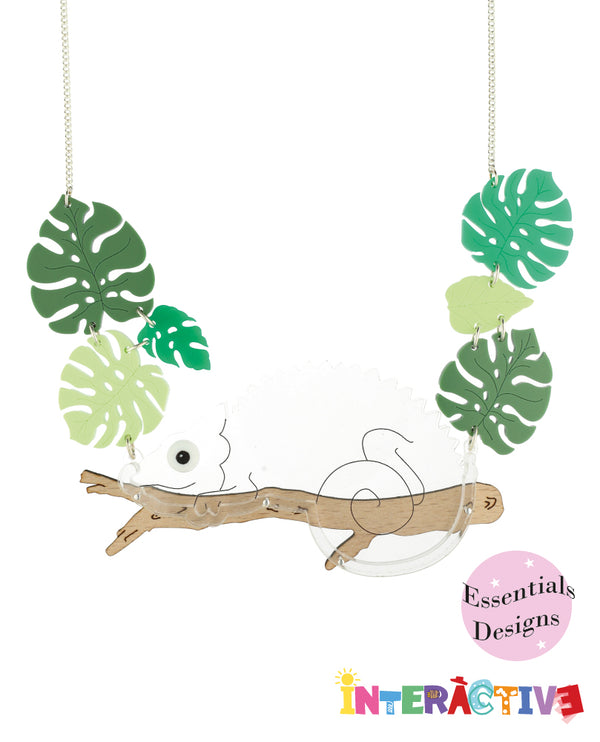 Clementine the Chameleon Necklace -Interactive-