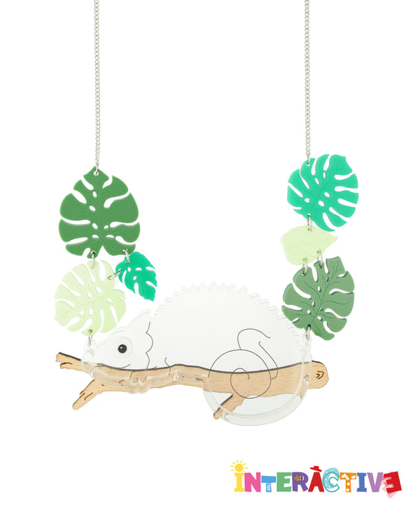 Clementine the Chameleon Necklace -Interactive-