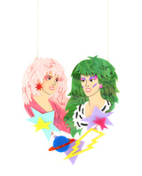 Click Clash with Jem and Pizzazz Necklace