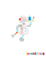 Cogs, The Robot Maid Brooch