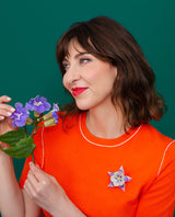 Colorado Blue Columbine Brooch