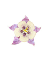 Colorado Blue Columbine Brooch