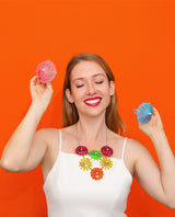 Colourful Cocktail Umbrellas Necklace