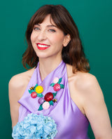 Colourful Dahlias Necklace