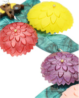 Colourful Dahlias Necklace