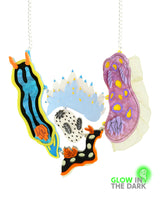 Colourful Sea Slugs necklace
