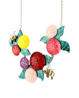 Colourful Dahlias Necklace