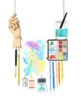 Colourful Study of Hand Necklace