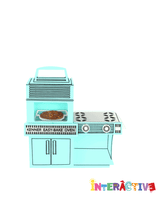 Cooking in the Easy Bake Oven Brooch -Interactive-