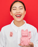Maneki Neko Brooch