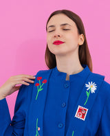 Cosy Snow Monkeys in Hot Springs Brooch