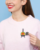 Cozy Stove Brooch -Interactive-