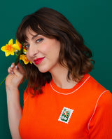 Daffodil Stamp Brooch