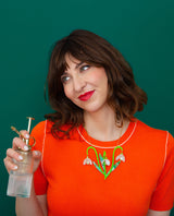 Delicate Snowdrop Flower Necklace