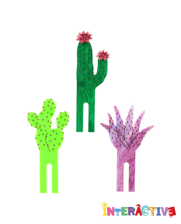 Desert Cactus Insert Pack For Vase Brooch