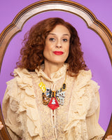 Down the Treacherous Hallway Statement Necklace