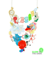 Dreams In Wonderland Statement Necklace -Glow in the Dark-