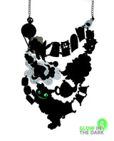 Dreams In Wonderland Statement Necklace -Glow in the Dark-